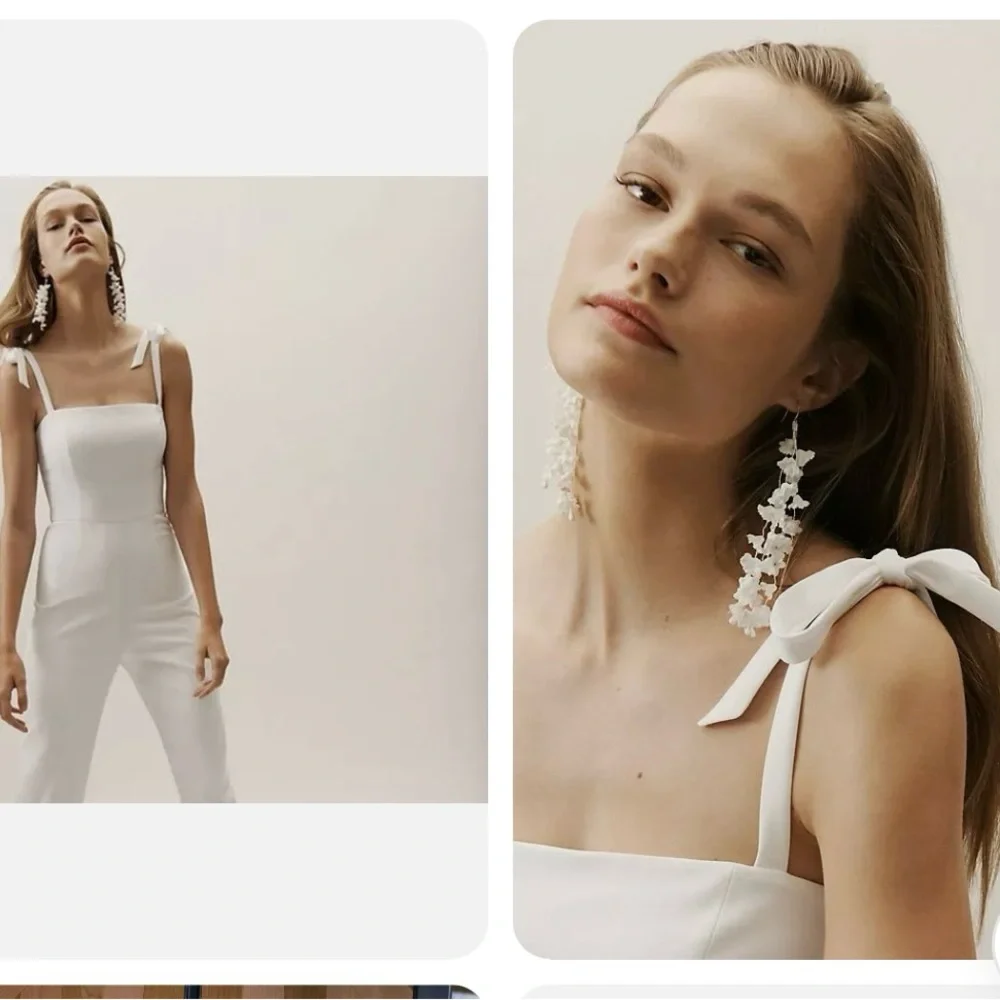 BHLDN THEIA Trinity white jumpsuit - Picture 2 of 4